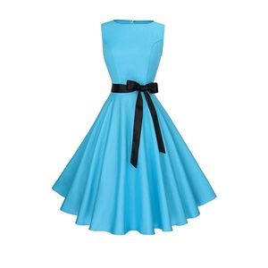 Blue swing dress